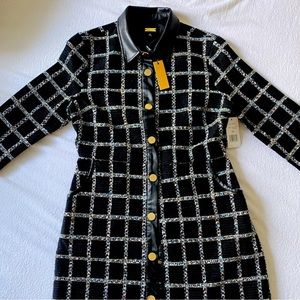 ⛔️ ON HOLD ⛔️New w/ Tag Alexia Admor Women Size 6 Black Plaid Dress- Chanel like
